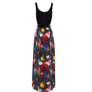 Alice & Olivia Kell Tank Maxi Dress MISSING BELT ADDED !!